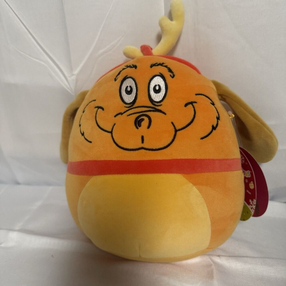 Squishmallows 10” Squishmallow Max the Dog Grinch Fuzzy Plush Animal Xmas NWT